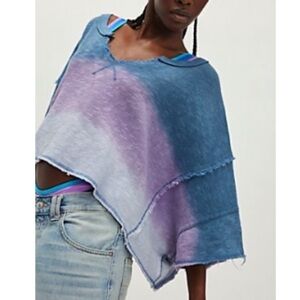 FREE PEOPLE WE THE FREE AFTER MIDNIGHT RAGGED TOP LARGE